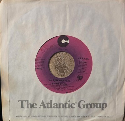 Ronnie Dyson All Over Your Face/Don't Need You Now Soul US 45 Cotillion