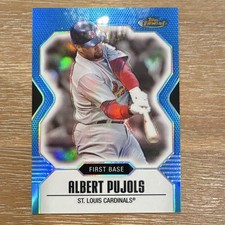 Topps 2007 Finest Albert Pujols #74 Blue Refractor /399 St. Louis Cardinals