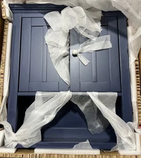 Home Decorators Fremont 23 in. W x 7 in. D x 26 in. H  Wall Cabinet in Navy Blue