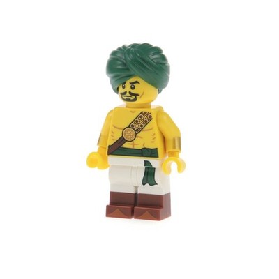 1x Lego Minifiguren Serie 16 Wüstenkrieger Turban grün 71013 col16-2 col245
