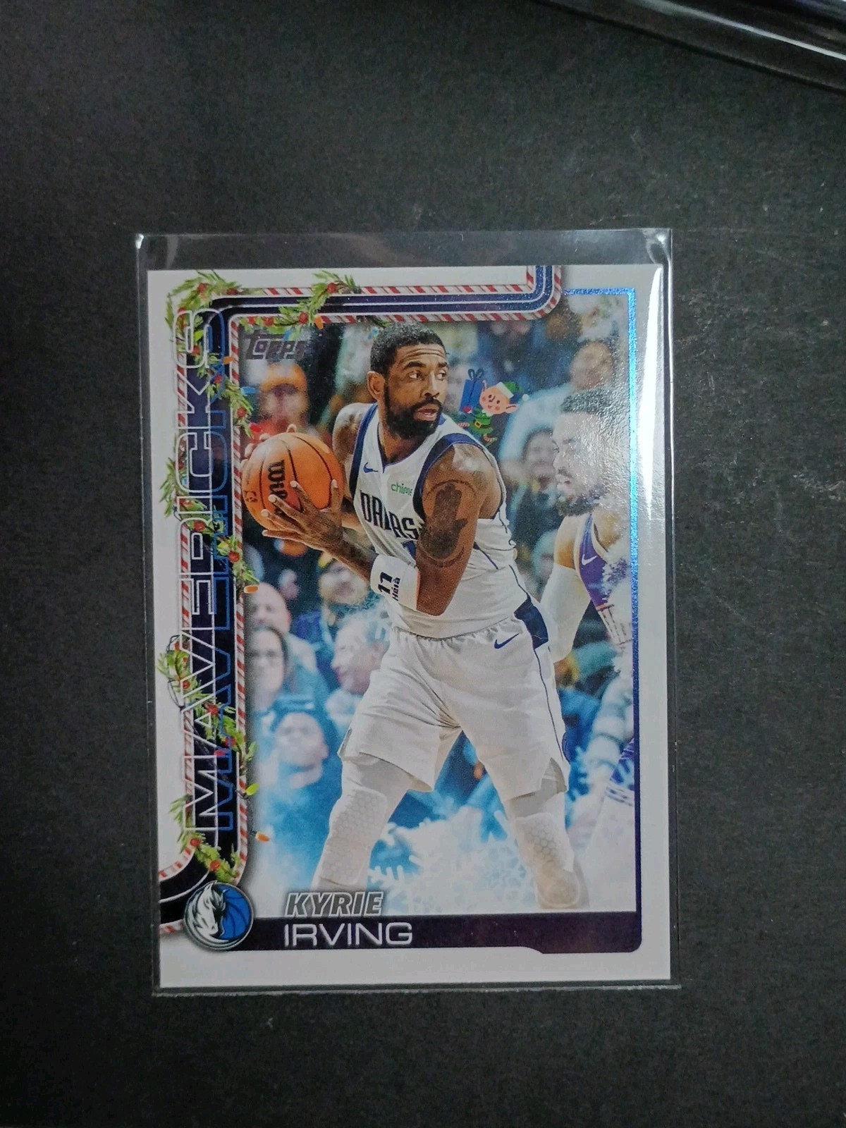 2025-26 Topps Holiday Kyrie Irving Hidden Elf SSP Case Hit #HE-KI Mavericks