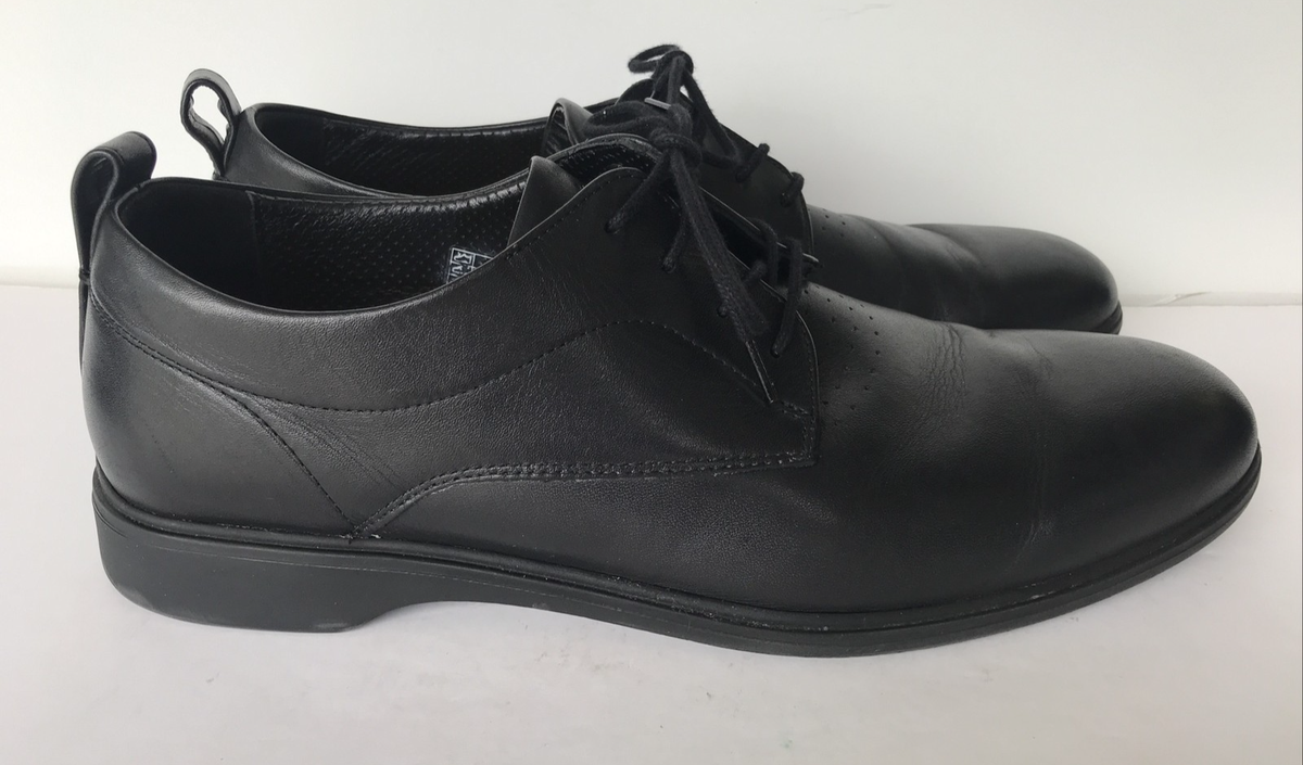 Amberjack The Original Comfort Shoes Mens 13 Black Leather Dress