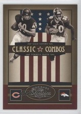 2005 Donruss Classics Classic Combos Silver Gale Sayers Terrell Davis HOF fm0