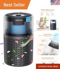 Pet Air Purifier for Home & Bedroom, HEPA Activated Carbon Filter, Removes Pe...