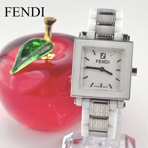 Fendi 6200L Analogico Quarzo Donna Nuova Batteria 167 Quadro Ceramica Donna Vintage 293