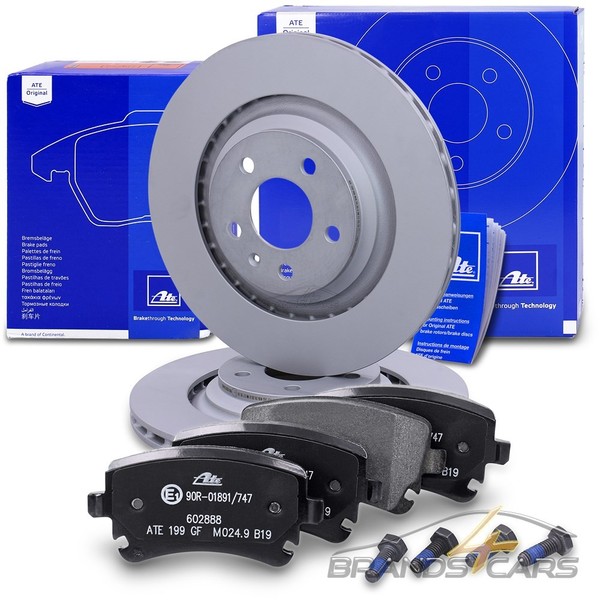 ATE Bremsscheiben Ø330 +BremsbelÄGe Hinten FÜR Audi A6 C6 4FH Allroad Quattro-image