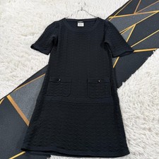 Chanel Lagerfeld Short Sleeve Dress Size 34 VV177 Used