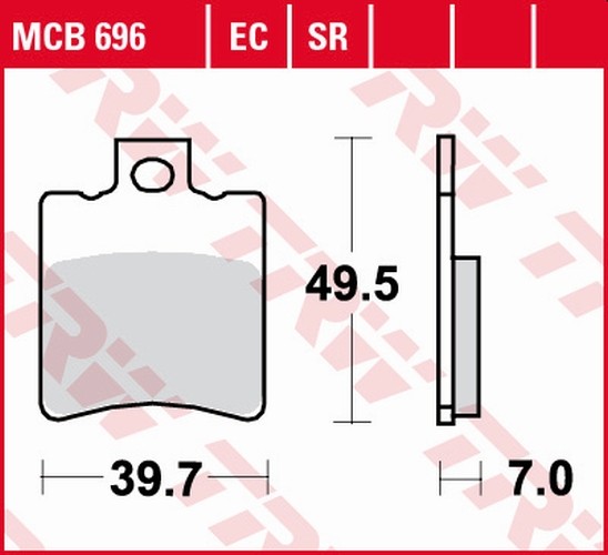 Plaquettes Brembo Peugeot 50 Speedake freinage stable