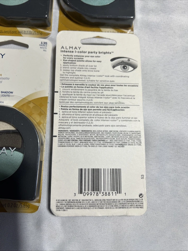 Almay Intense I-Color Party Brights Powder Shadow 135 - Hazels 6 Pack - Image 2 of 2