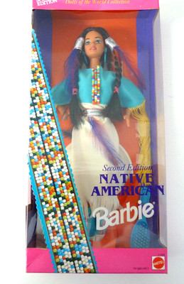 1993 Native American Barbie 2nd Edition Dolls of the World Collection -MIB NRFB