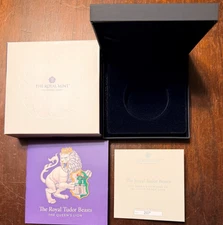 2026 GB ROYAL MINT 2 Oz SILVER PROOF LION BOX BOOKLET COA /NO COIN OR CAPSULE