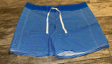 New Mens Tommy bahama Board shorts Sz XL XLarge Blue White Stripe Cotton Blend