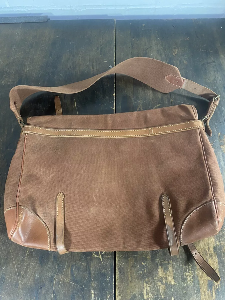 Abercrombie leather satchel clearance