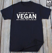 Funny Vegan T Shirt Vegetarian Person Birthday Christmas Gift Vegan Joke Gifts