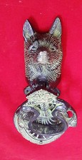 Figura de perro lobo llamador de puerta latón hecho a mano estilo vintage llamador de puerta decoración