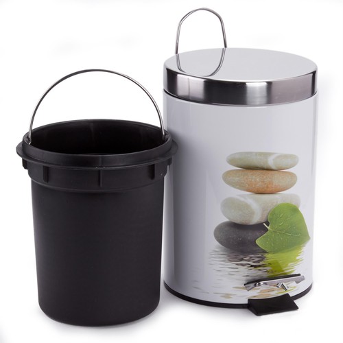 MSV Abfalleimer Kosmetikeimer Mülleimer Treteimer Tretmülleimer Bad Badeimer 3L - Bild 57 von 73