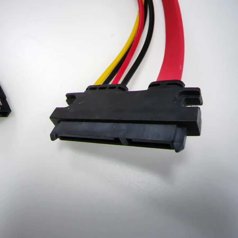 Câble d'alimentation et de données SATA3 22 broches vers SATA 7 broches IDE Molex 4 broches, pour PC SATA 3.0 SATAIII 6Gbps, disque dur SSD, 50cm  7