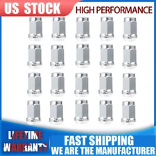20pcs Lug Nuts Bulge Acorn 12x1.5 Chrome Wheel Lock Nut For Ford Focus Escape US
