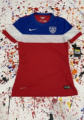 NIKE USMNT 2014 WORLD CUP BOMB POP PLAYER MATCH JERSEY USA SZ S