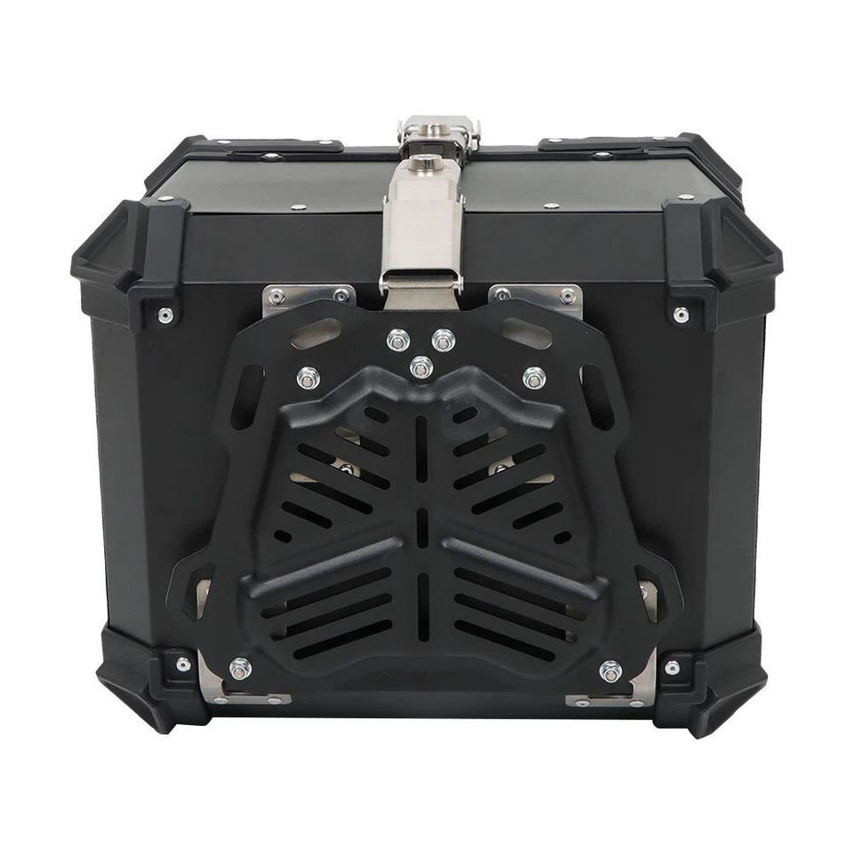45L Black Motorcycle Top Case Tail Box Waterproof Luggage Scooter Trunk Storage - Image 4 of 4