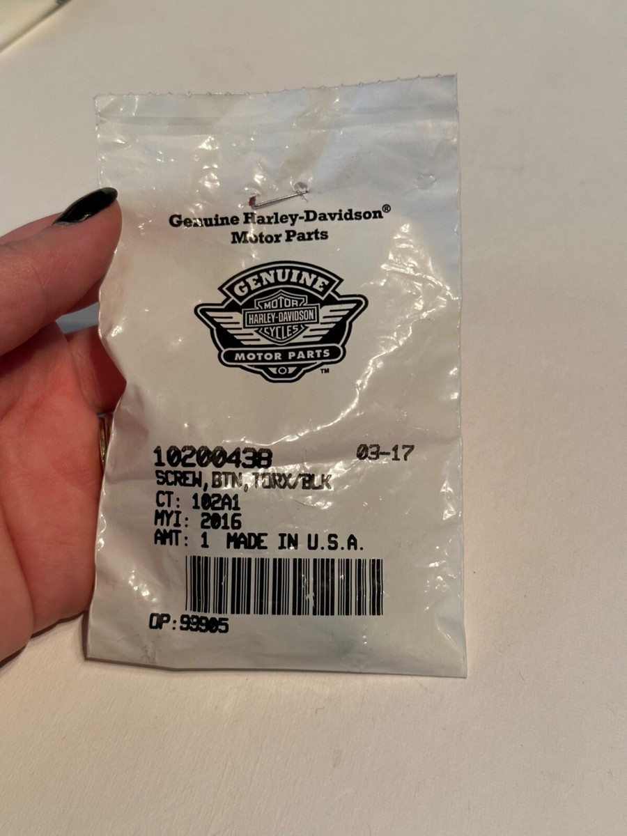 HARLEY 10200438 BLACK BTN TORX SCREW OEM NOS | eBay