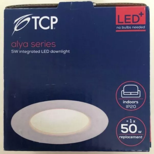 TCP LED Downlight IP20 400 Lumens Ayla White New Boxed