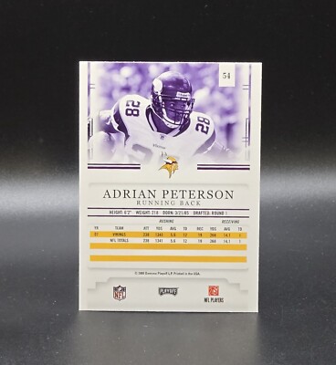 2008 Prestige - Adrian Peterson #54 for sale online | eBay