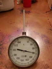 Weksler Thermometer 20-240°F 24" stem 5" face