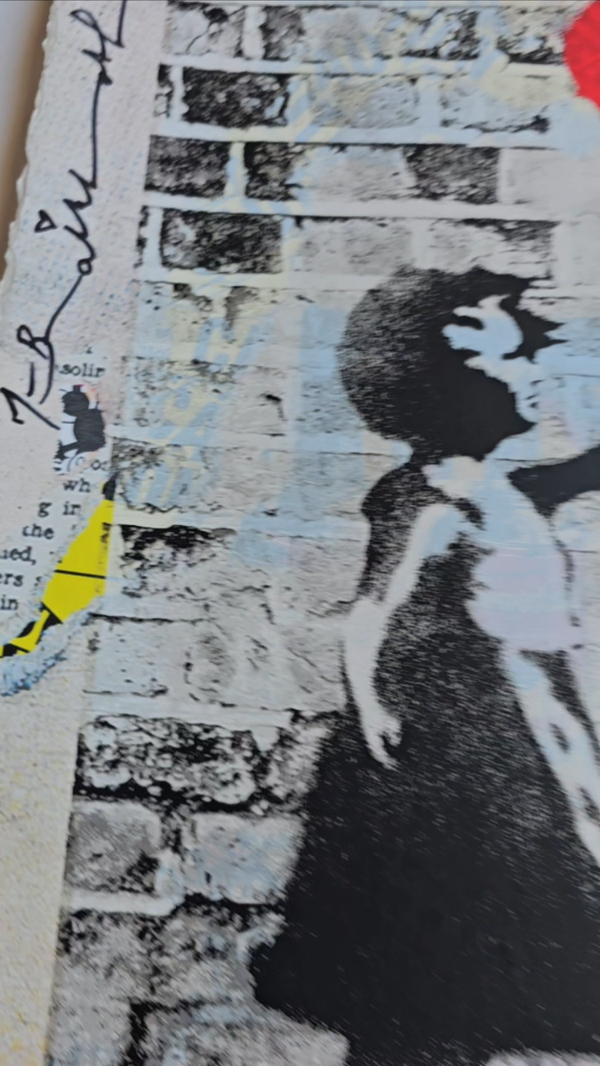 Mr. Brainwash Love Catcher Mixed media Original Unique HAND SIGNED