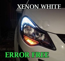 For VAUXHALL CORSA D 2006+ DAY TIME RUNNING VIVID WHITE DRL BULBS  CANBUS x2