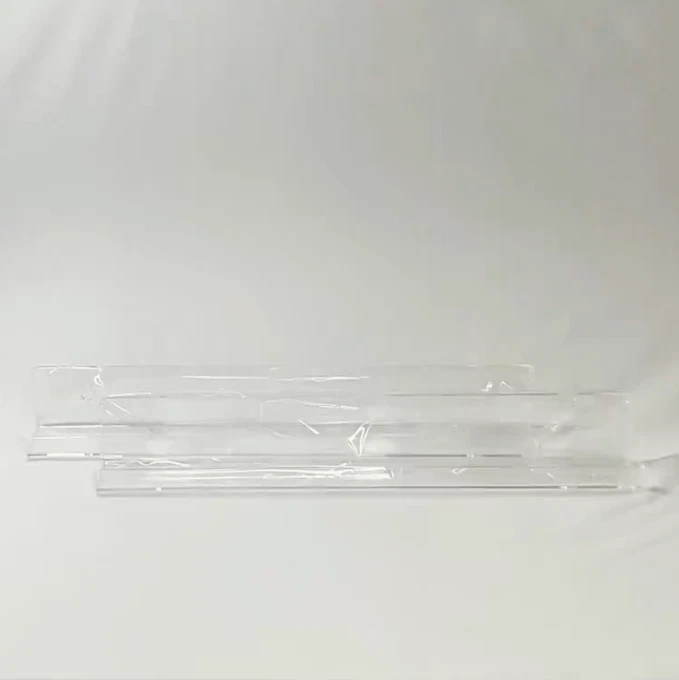 Set of 2 Acrylic Vinyl Record Shelves - Image 2 of 2