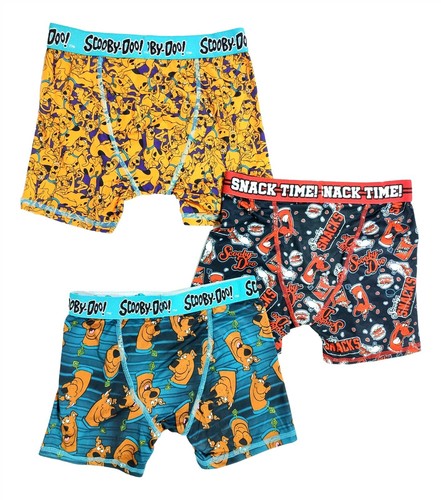 Scooby Doo Underwear Boys Medium 8 Boxer Briefs 3-Pack Athletic Funny Gift - Picture 2 of 5