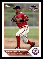 2023 Topps Pro Debut #PD-91 Armando Cruz Card Fredericksburg Nationals