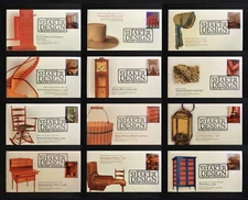 2024 Shaker Design Forever Stamps 12 FDC Set : Cachets by Tony Ciccolella