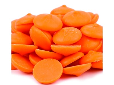 2 Pounds Merckens Orange Melting Chocolate Coating Wafer Candy Free Shipping