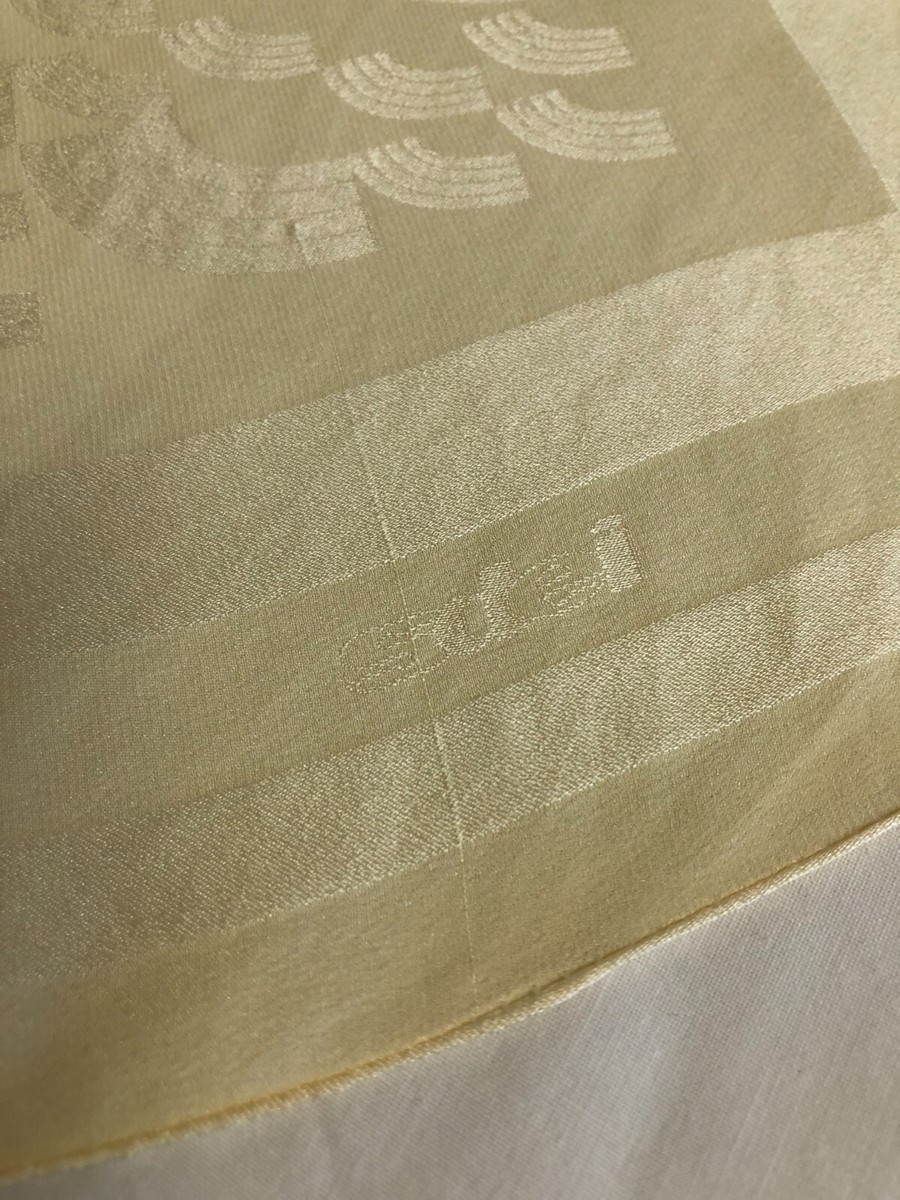 Foulard En Soie Vintage Sdei – Couleur Beige Arc-en-ciel – Occasion Bon état – Accessoire Femme élégant