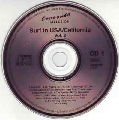 2xCD Surfin USA - Volume Two Various Concorde Selection