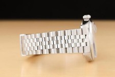 ROLEX OYSTER PERPETUAL DATE 1500 BLUE DIAMOND DIAL STAINLESS STEEL 34MM WATCH 8