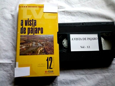 A vista de pajaro Cinta VHS La Rioja Navarra  RTVE Pal Vol 12 Español