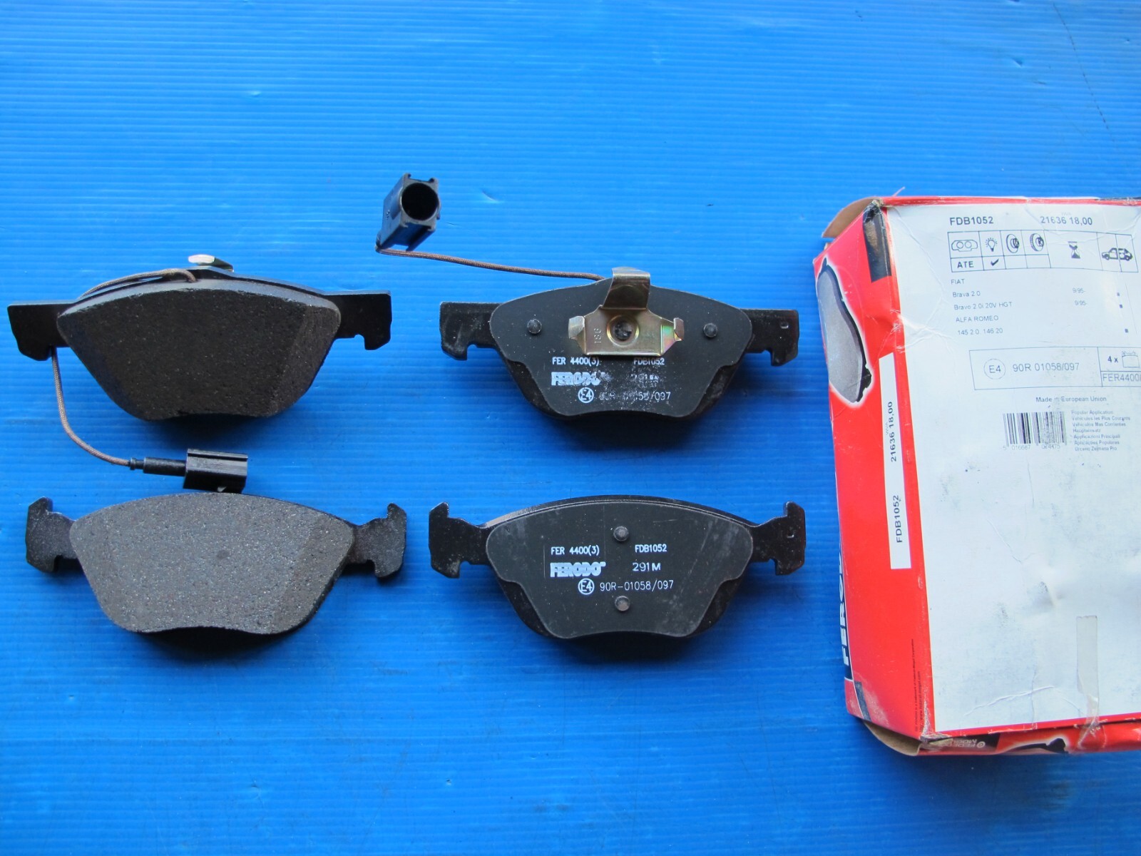 Plaquettes de freins avant Ferodo Alfa 146 155 156 GTV Spider Bravo