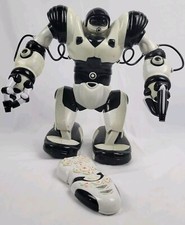 WowWee Large White Robosapien Humanoid Robot w/ Remote Control 14" WORKS 
