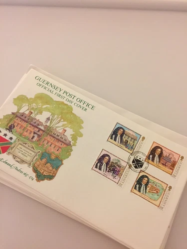 GUERNSEY First Day Cover 350th Anniversary Birth of Sir Edmund Andros 1987