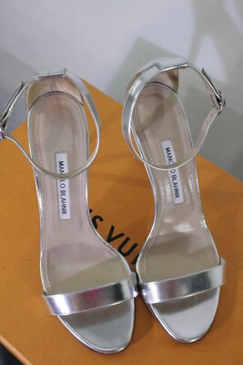 Tolle Manolo Blahnik Pumps in Silber  Gr. 39  355/435  *bitte messen