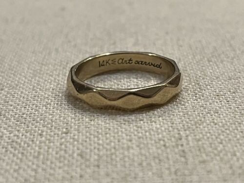 ArtCarved Band Ring 14k Gold - Wedding Band - Picture 1 of 8