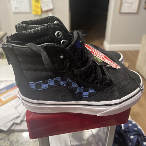 VANS Sk-8 Hi Top Glow in Dark Skate Shoes RARE HTF Kids Size 11c Fast Shipping - Picture 4 of 5