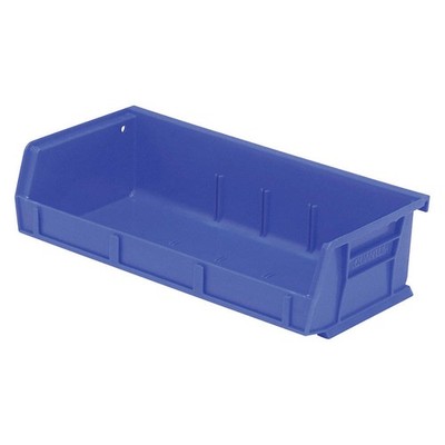 QUANTUM STORAGE SYSTEMS QUS232BL Hang and Stack Bin,Blue,PP,3 in 493G69