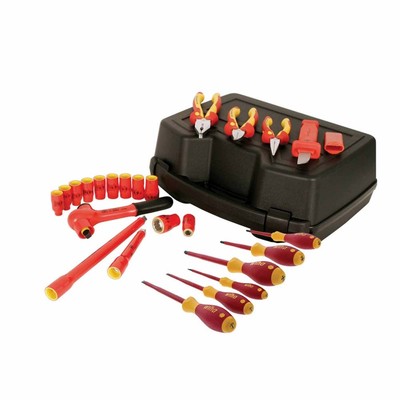 Wiha 31592 24 Piece Insulated Socket Set 3/8'' Drive -Metric