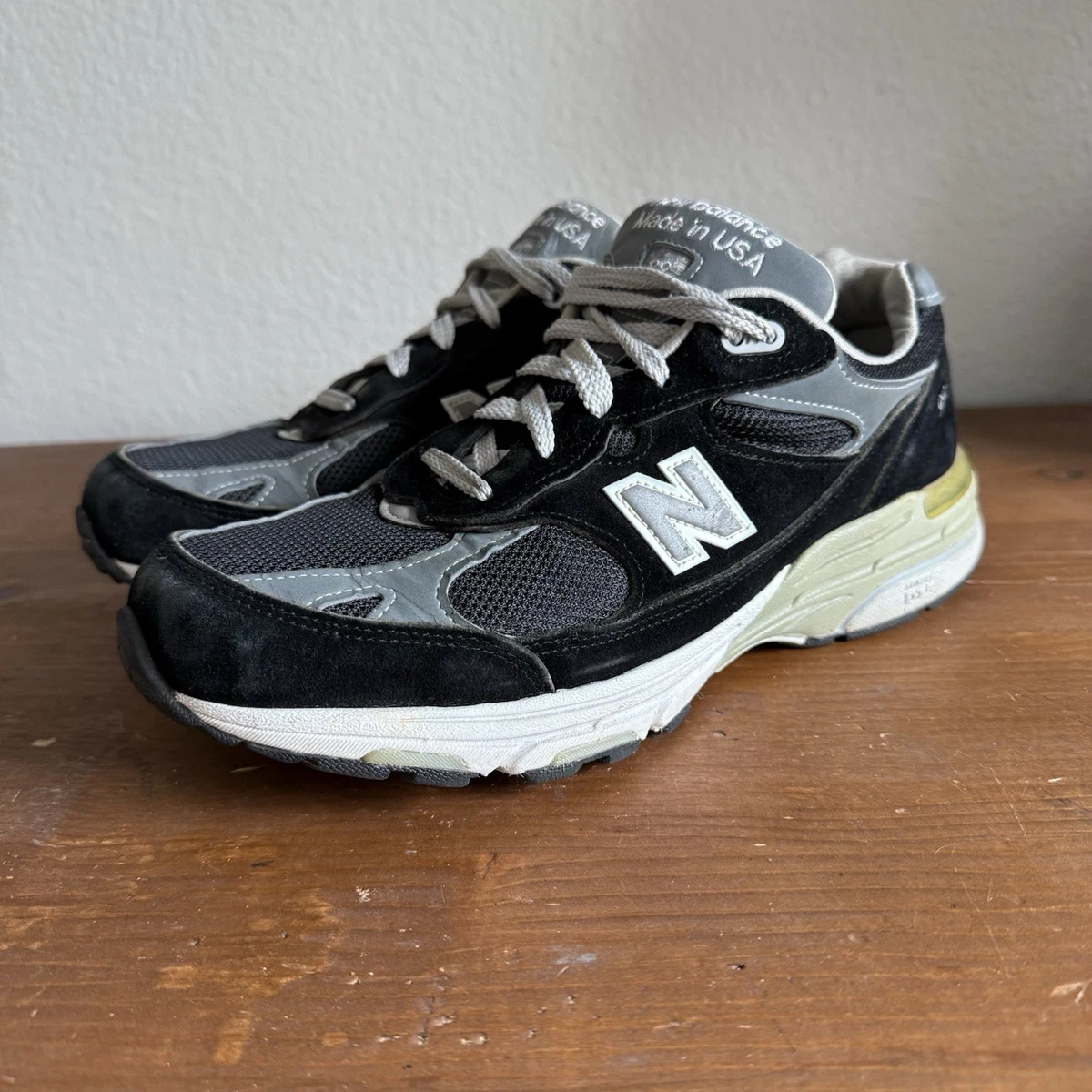 New Balance 993 Made In USA Black Grey W for sale | eBay
