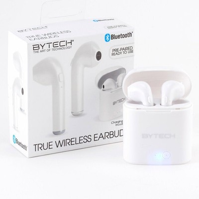 Bytech True Wireless Earbuds White Bluetooth