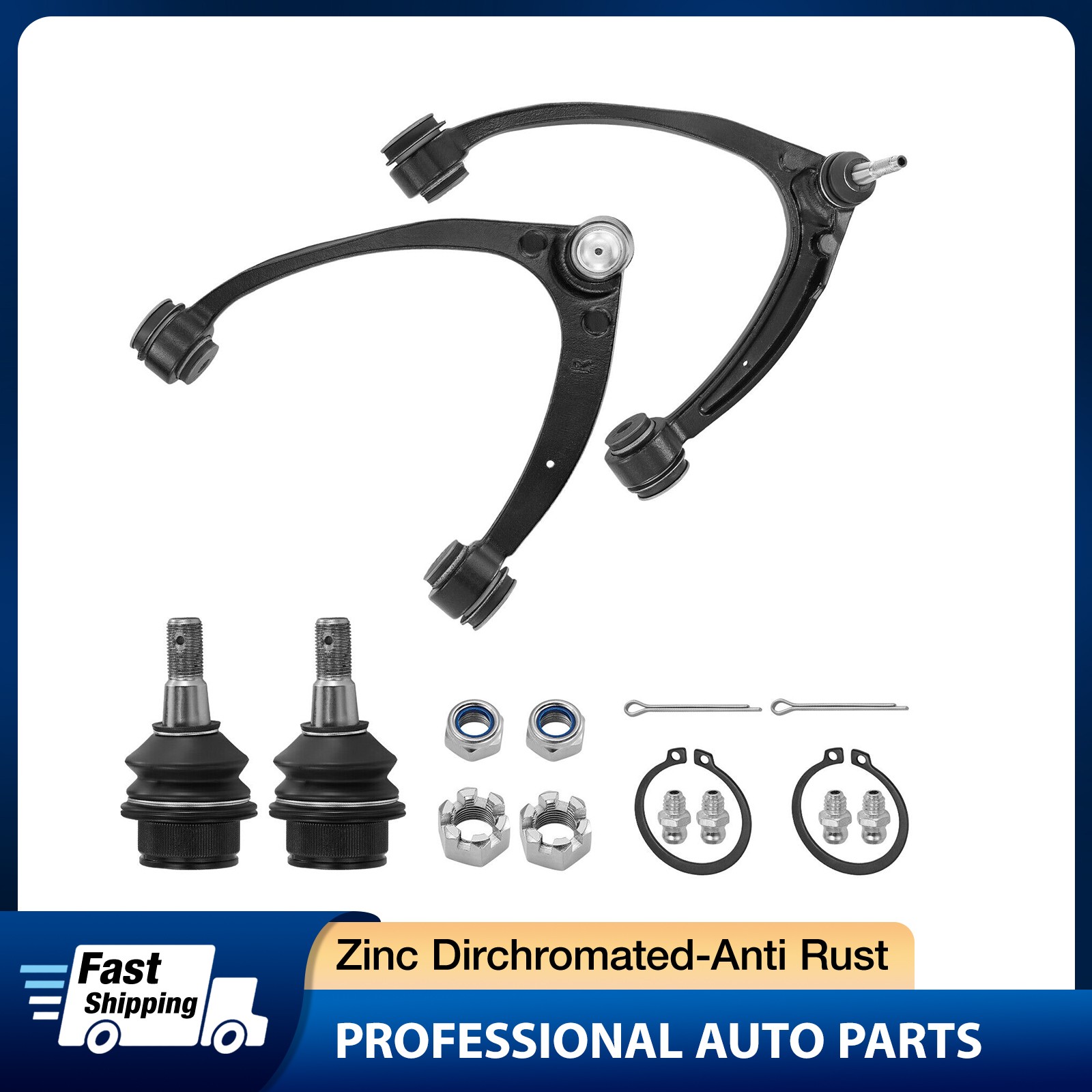 Front Upper Control Arms Ball Joints For Chevy Silverado Tahoe GMC Sierra 1500